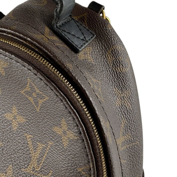 LOUIS VUITTON Authentic Brown Monogram Canvas Backpack main image 13
